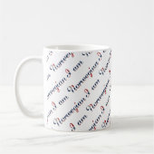 Ich bin Norwegisches Country Pride Typografy Patte Kaffeetasse (Links)