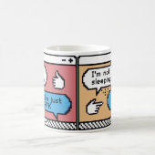 Ich bin nur AFK | Funny Gamer Pixel Art Kaffeetasse (Mittel)