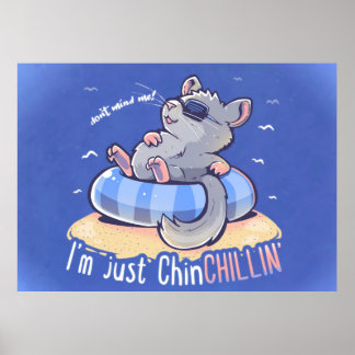 Ich bin nur ChinCHILLIN Poster