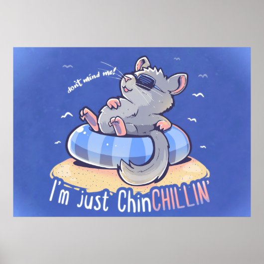 Ich bin nur ChinCHILLIN Poster (Vorne)