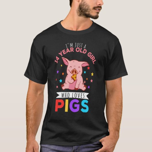 Ich bin nur ein 14-jähriges Mädchen, das Schweineh T-Shirt (Vorderseite)
