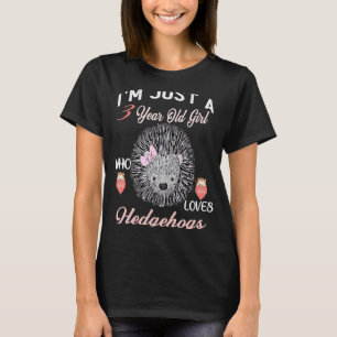 Ich bin nur ein 3-jähriges Mädchen, das Igel vor L T-Shirt