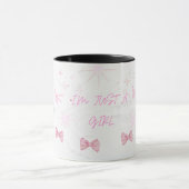 Ich bin nur ein ästhetischer Becher / Rosa Schleif Tasse (Zentrum)