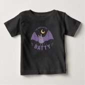 Ich bin nur ein bisschen Batty Funny Halloween Bat Baby T-shirt (Vorderseite)