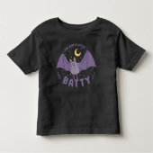 Ich bin nur ein bisschen Batty Funny Halloween Bat Kleinkind T-shirt (Vorderseite)