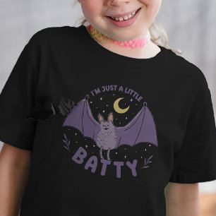 Ich bin nur ein bisschen Batty Funny Halloween Bat T-Shirt