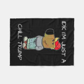 Ich bin nur ein Chill Trump Funny Meme Fleecedecke (Vorderseite (Horizontal))