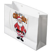 Ich bin nur ein Chill Typ Meme Christmas Funny 202 Große Geschenktüte (Vorderseite Schrägansicht)