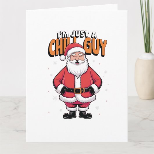 Ich bin nur ein Chill Typ Meme Christmas Funny 202 Karte (Vorderseite)