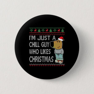 Ich bin nur ein cooler Typ, der Weihnachtsvergnüge Button