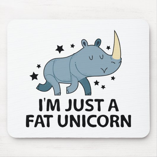 Ich bin nur ein feines Einhorn Mousepad (Vorne)