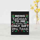 Ich bin nur ein Geschenk, das du Funny Chris brauc Karte (Gelbe Blume)
