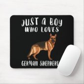 Ich bin nur ein Junge, der deutsche Hirte Liebe Mousepad (Mit Mouse)