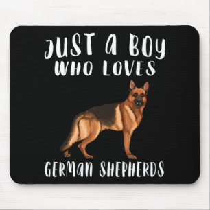 Ich bin nur ein Junge, der deutsche Hirte Liebe Mousepad