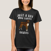 Ich bin nur ein Junge, der Lieben Boxers Dog T-Shirt (Vorderseite)