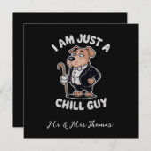 Ich bin nur ein kalter Typ Funny Meme Einladung (Vorne/Hinten)