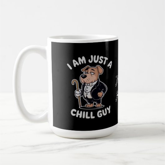 Ich bin nur ein kalter Typ Funny Meme Kaffeetasse (Links)