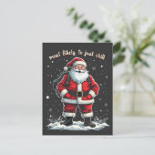 Ich bin nur ein kalter Typ Weihnachten Weihnachtsm Postkarte (Stehend Vorderseite)