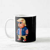 Ich bin nur ein Kill-Typ Trump Funny Chill Typ Mem Kaffeetasse (Links)