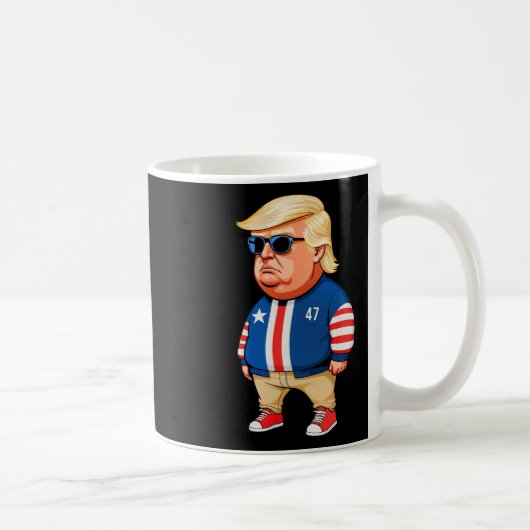 Ich bin nur ein Kill-Typ Trump Funny Chill Typ Mem Kaffeetasse (Rechts)