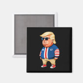 Ich bin nur ein Kill-Typ Trump Funny Chill Typ Mem Magnet (Vorderseite/Rückseite)