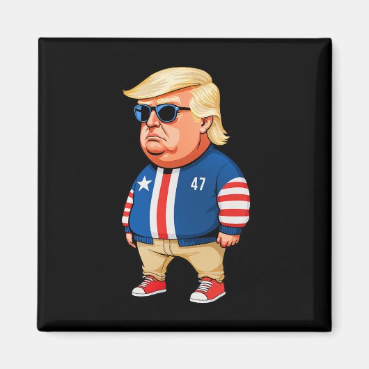 Ich bin nur ein Kill-Typ Trump Funny Chill Typ Mem Magnet (Vorne)