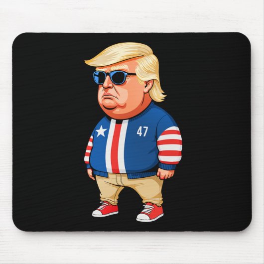 Ich bin nur ein Kill-Typ Trump Funny Chill Typ Mem Mousepad (Vorne)