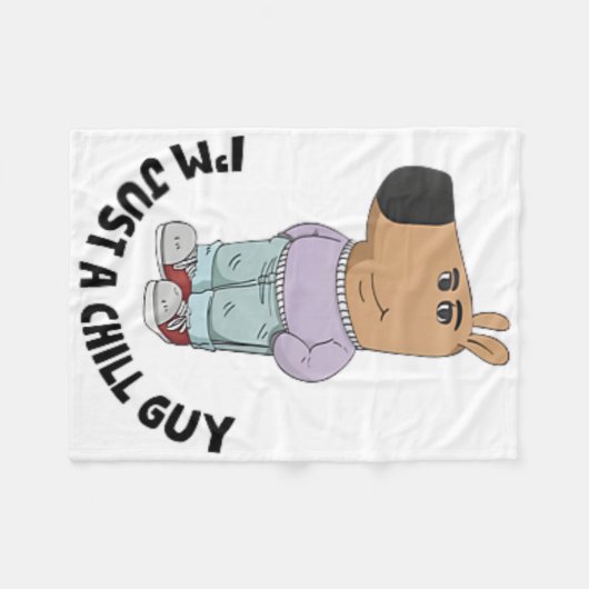 Ich bin nur ein kleiner Typ Fleecedecke (Vorderseite (Horizontal))