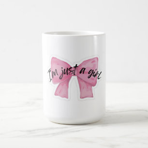 Ich bin nur ein Mädchen Bow Kaffeetasse Süße Coqu