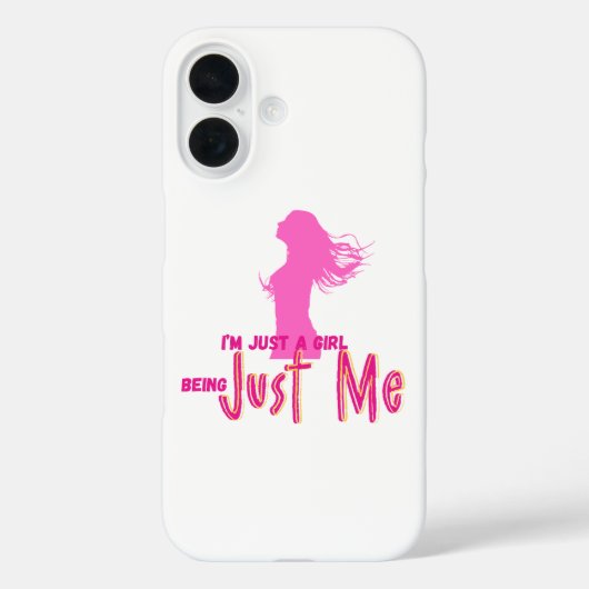 ich bin nur ein Mädchen Case-Mate iPhone Hülle (Rückseite)