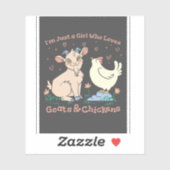 ICH BIN NUR EIN MÄDCHEN, DAS GEGENSTÄNDE UND SCHIC AUFKLEBER (Blatt)