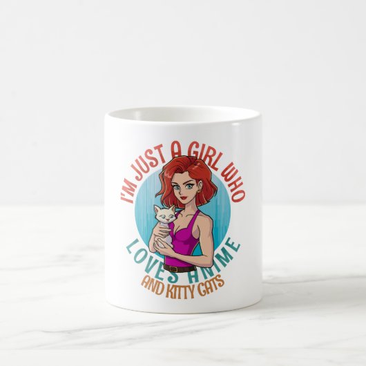 Ich bin nur ein Mädchen, das Katzen Lieben Kaffeetasse (Mittel)