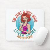 Ich bin nur ein Mädchen, das Katzen Lieben Mousepad (Mit Mouse)