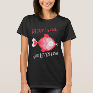 Ich bin nur ein Mädchen, das Lieben fischen T-Shirt