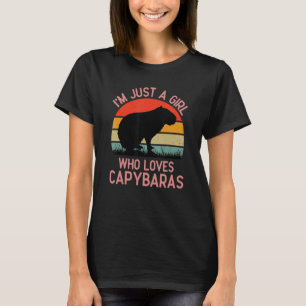Ich bin nur ein Mädchen, das Lieben lustige Capyba T-Shirt