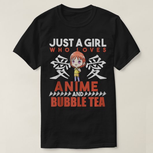 Ich bin nur ein Mädchen, das Lieben und Bubble Tee (Design vorne)