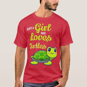 Ich bin nur ein Mädchen, das Schildkröten Niedlich T-Shirt