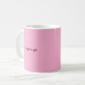 ich bin nur ein Mädchen Kaffeetasse (Vorderseite Links)