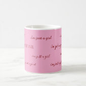 ich bin nur ein Mädchen Kaffeetasse (Mittel)