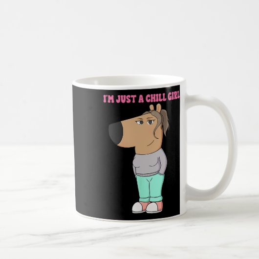 Ich bin nur ein Mädchen, Meme Funny Chill Kaffeetasse (Rechts)