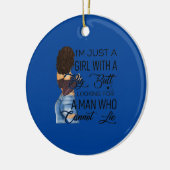 Ich bin nur ein Mädchen mit einem großen Hintern, Keramik Ornament (Links)