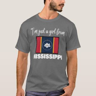 Ich bin nur ein Mädchen von Mississippi State Prid T-Shirt