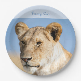 Ich bin nur ein pussy Katzenkatzenlilie Foto mit T Pappteller