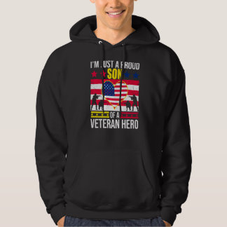 Ich bin nur ein stolzer Sohn eines Veteranen-Vater Hoodie