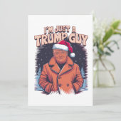 Ich bin nur ein Trump-Typ Chill Typ Meme Trump T - Einladung (Stehend Vorderseite)