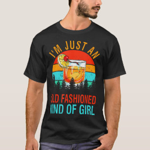 Ich bin nur eine altmodische Girl Funny Bourb T-Shirt