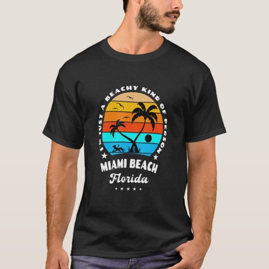 Ich bin nur eine Art Mensch, der sich in Miami Bea T-Shirt (Vorderseite)