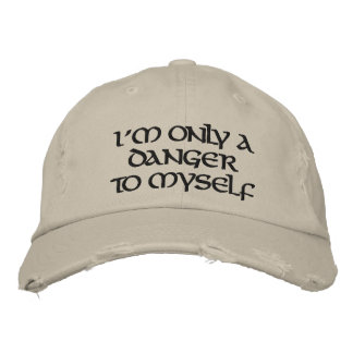 Ich bin nur eine Gefahr für mich Bestickte Baseballkappe