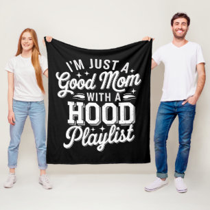 Ich bin nur eine gute Mutter mit einer Hood-Playli Fleecedecke