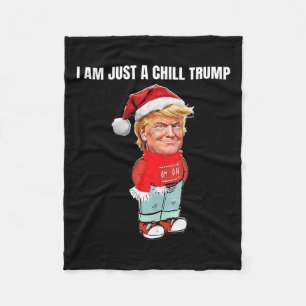 Ich bin nur eine kleine Kill Trump lustiges Weihna Fleecedecke